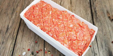 Hackbraten von gemischtem Hackfleisch, tiefgekühlt, 1kg