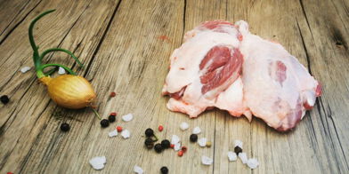 Schweine-Haxenfleisch ohne Schwarte